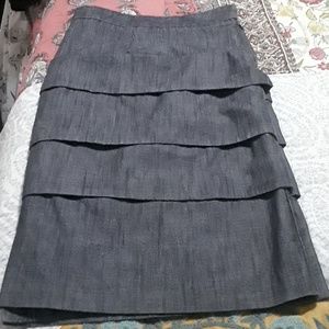Dark denim skirt